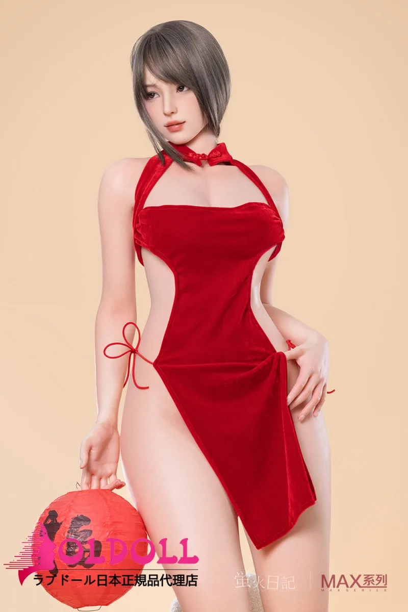 蛍火日記 165cm Cカップ MAXリアル皮膚版 夜兰（yelan）ヘッド メイク② 春節祝い赤い衣装着せるアジア美人リアルドール